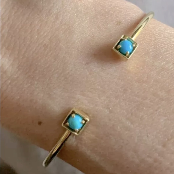Jemma Wynne 18K Yellow Gold Turquoise bracelet - Picture 1 of 4
